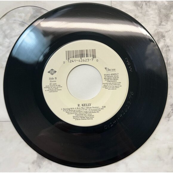 R Kelly If I Could Turn Back the Hands of Time / Dancing 45 Vinyl 90s Hip Hop - Picture 6 of 6